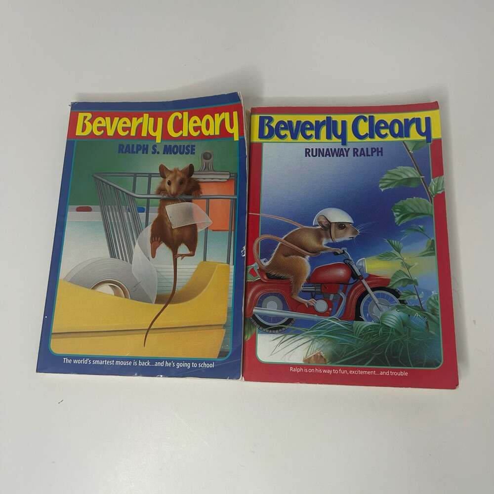 Beverly Cleary Ralph S. Mouse and Runaway Ralph Paperback Book Lot of 2